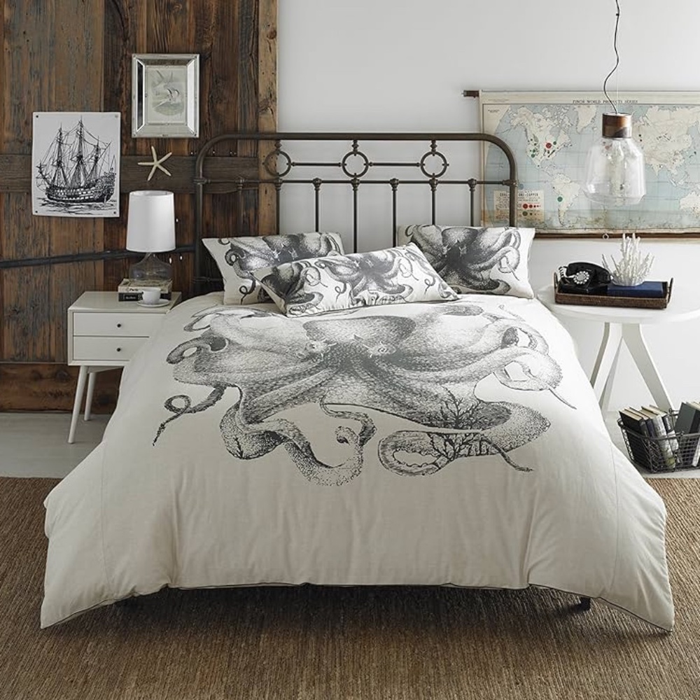 Thomas Paul Pulpo Octopus Duvet and Pillow Covers